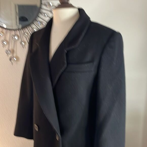 INTERNATIONAL SCENE Vintage Wool Women's long coat | black | size 7/8 - Picture 4 of 11